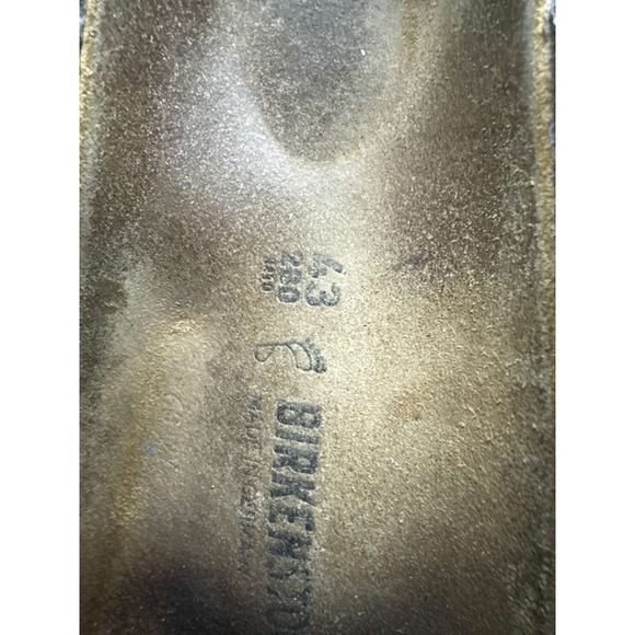 Birkenstock Boston Natural Leather Oiled Slip On Clogs Black Mens Size 43 EU - Picture 8 of 10